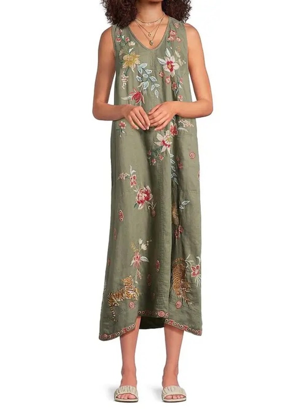 NWT Johnny was LINEN TANK DRESS